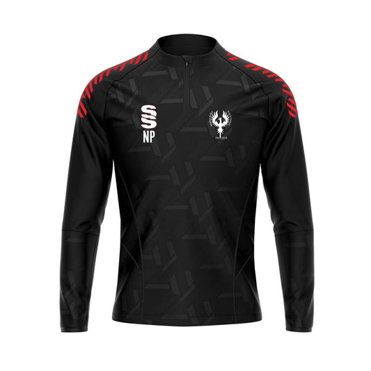 Needham Market Phoenix FC - Players Impact 1/4 Zip - Unisex Fit - Black - Adults