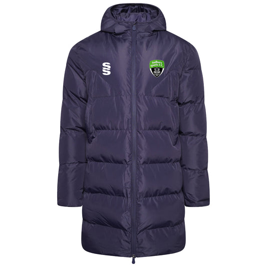 Sudbury Sports - Players Active Long Padded Jacket - Unisex Fit - Adults