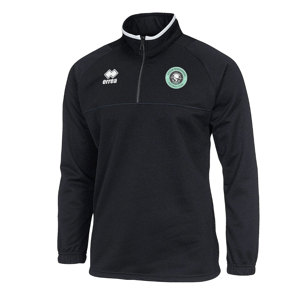 Stour Wanderers - Players Half Zip Top Errea Mansel 3.0 - Black - Adults