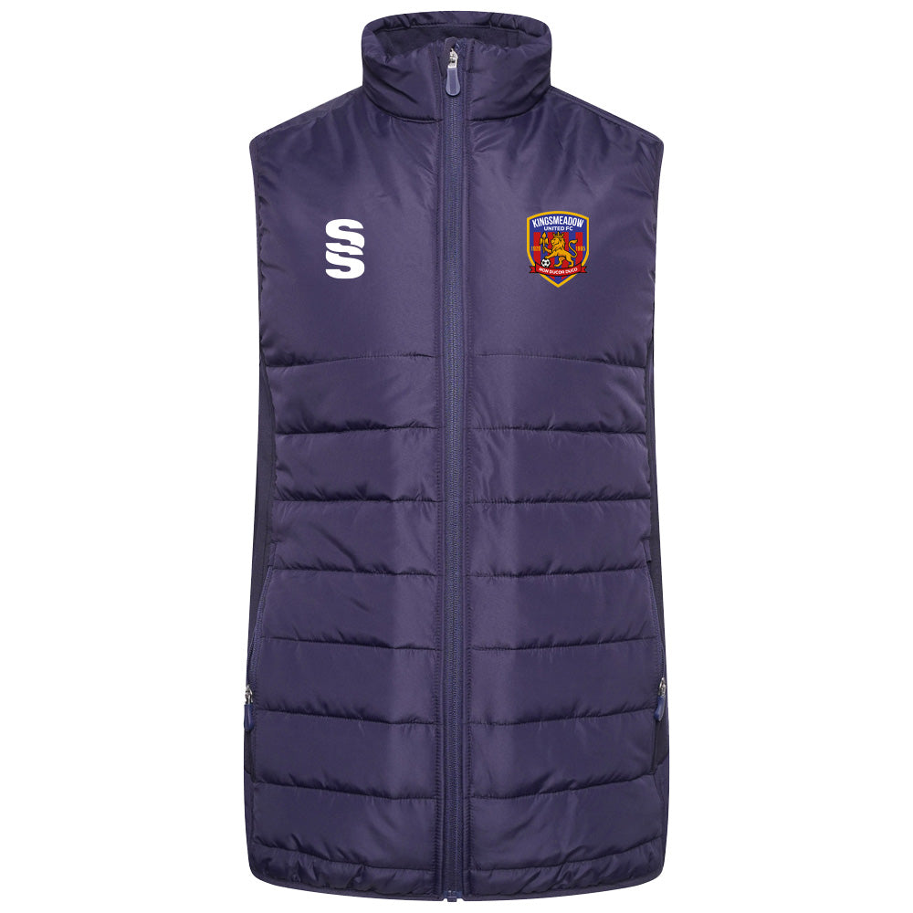 Kingsmeadow FC - Players Active Padded Gilet - Unisex Fit - Navy - Adults