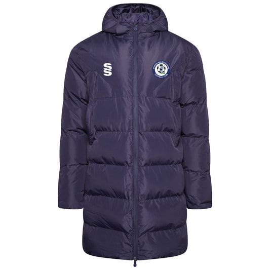 Ipswich Valley Rangers FC - Players Active Long Padded Jacket - Unisex Fit - Navy - Adults